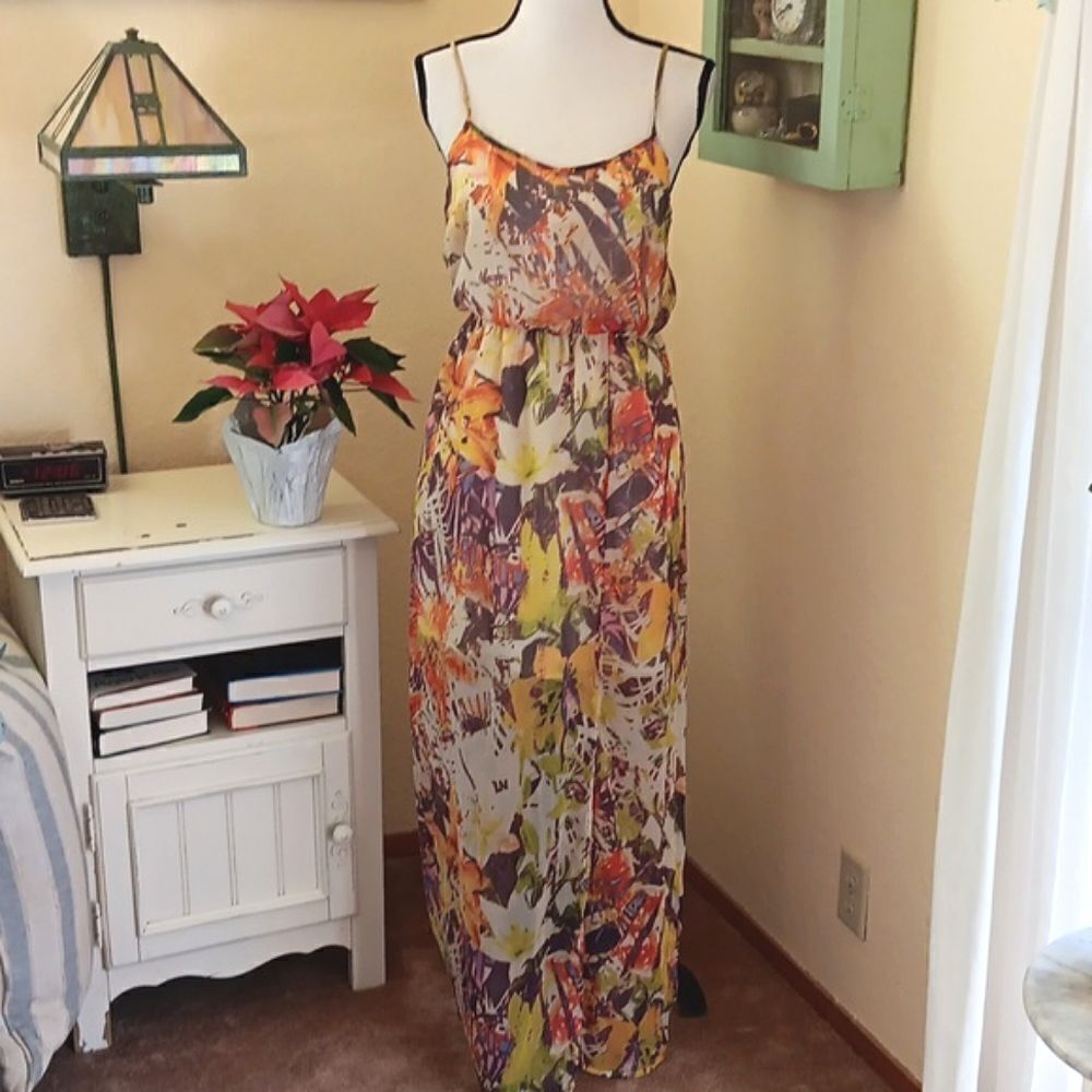 Jessica Simpson Abstract Maxi Dress